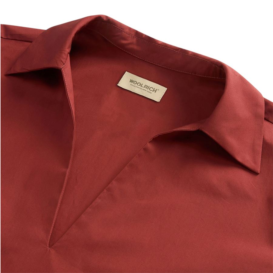 Vestito in popeline di puro cotone da donna Woolrich | CFWWDR01737421